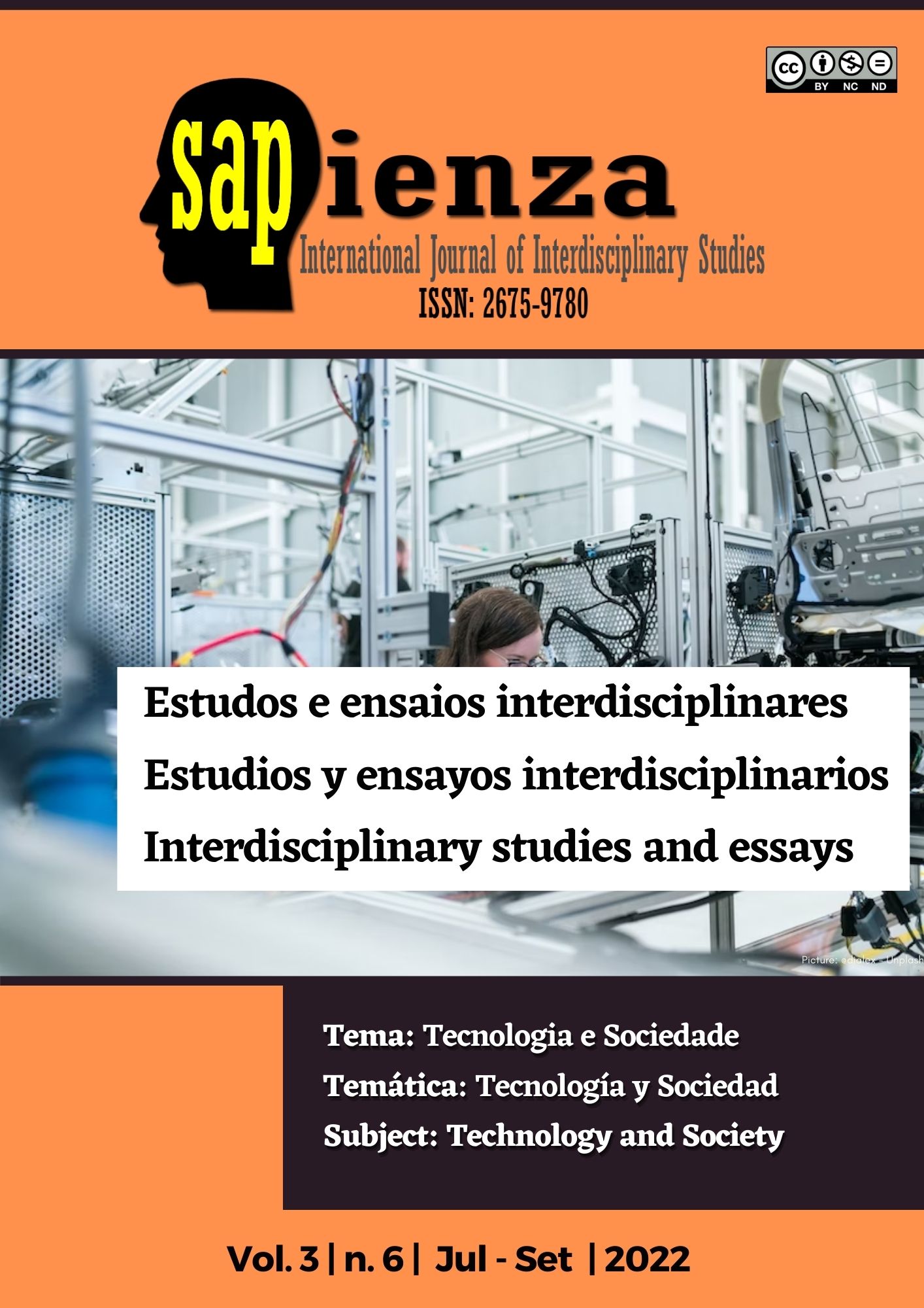 					View Vol. 3 No. 6 (2022): Interdisciplinary contributions in technology and society
				