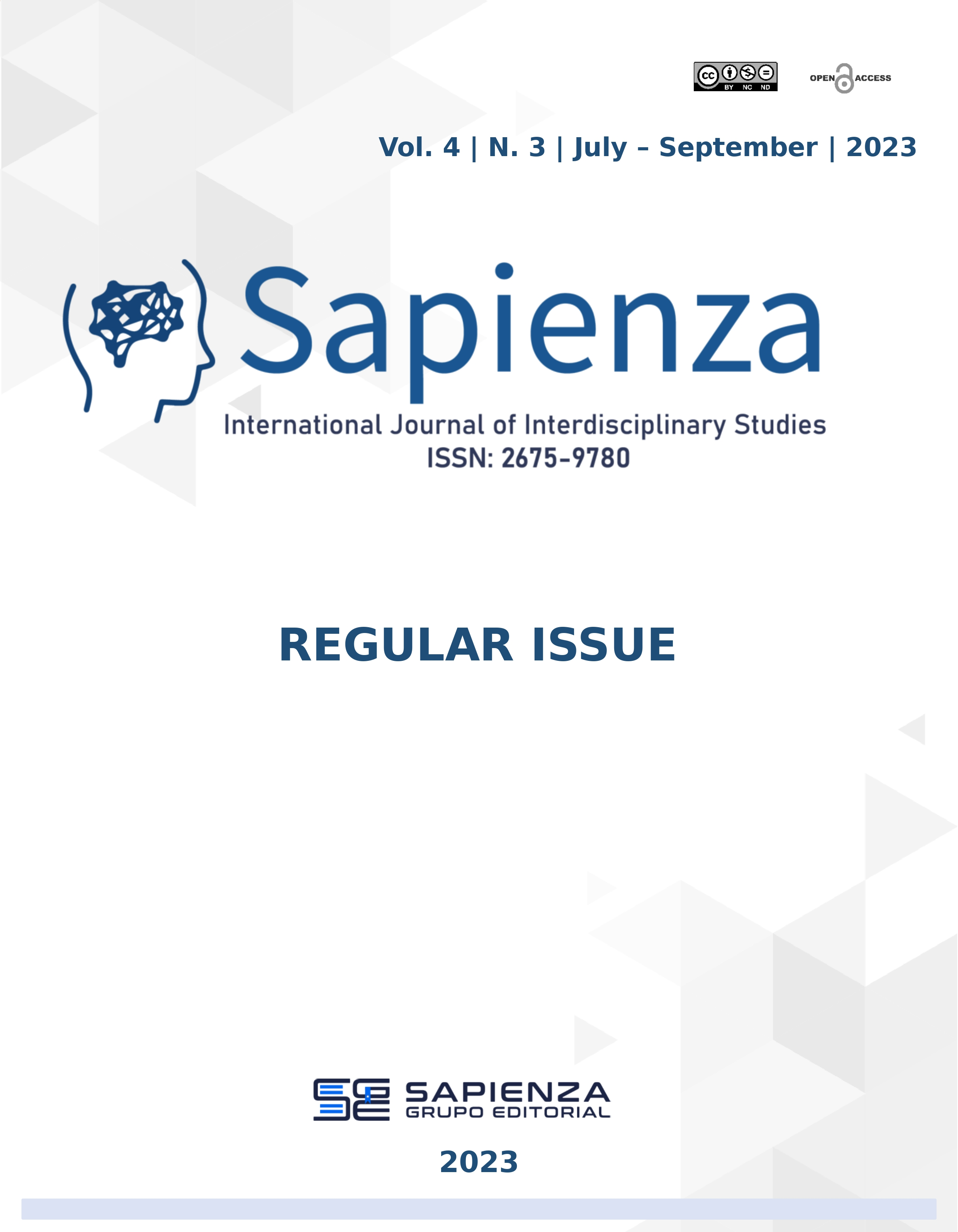 					View Vol. 4 No. 3 (2023): Regular Issue: Interdisciplinary Studies
				